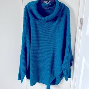 Poncho style sweater
